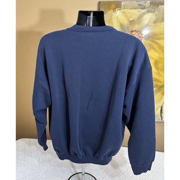 Vtg 80s Notre Dame Fighting Irish Embroidered Blue Sweatshirt Men’s XL  DETAILS - Picture 11 of 14